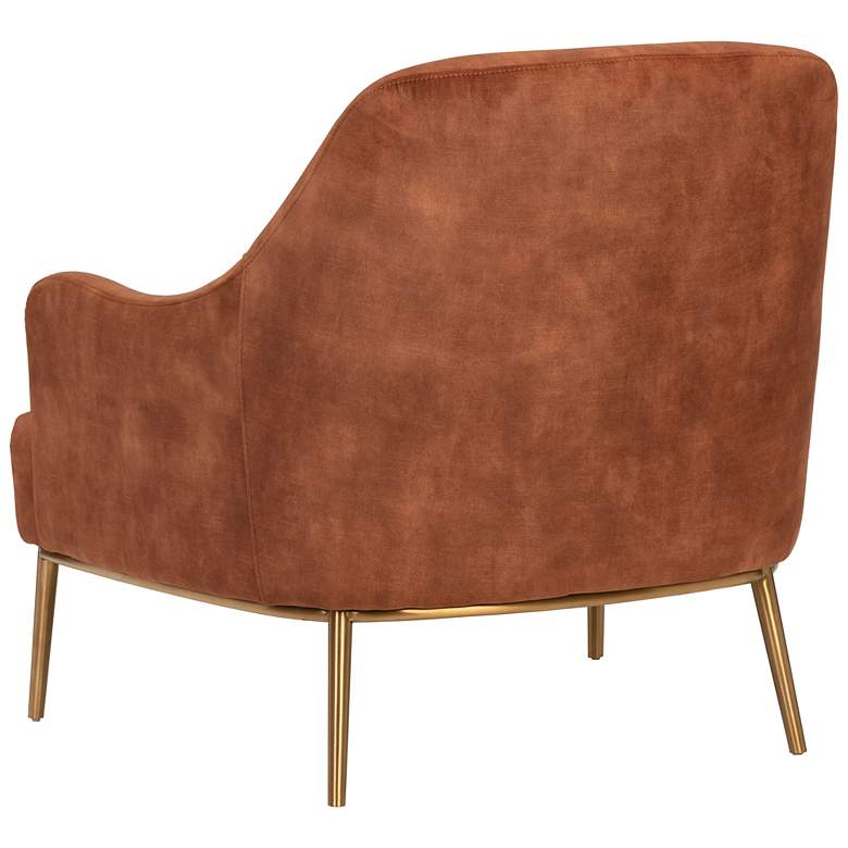 Image 4 Sunpan Cameron Lounge Chair Nono Rust more views