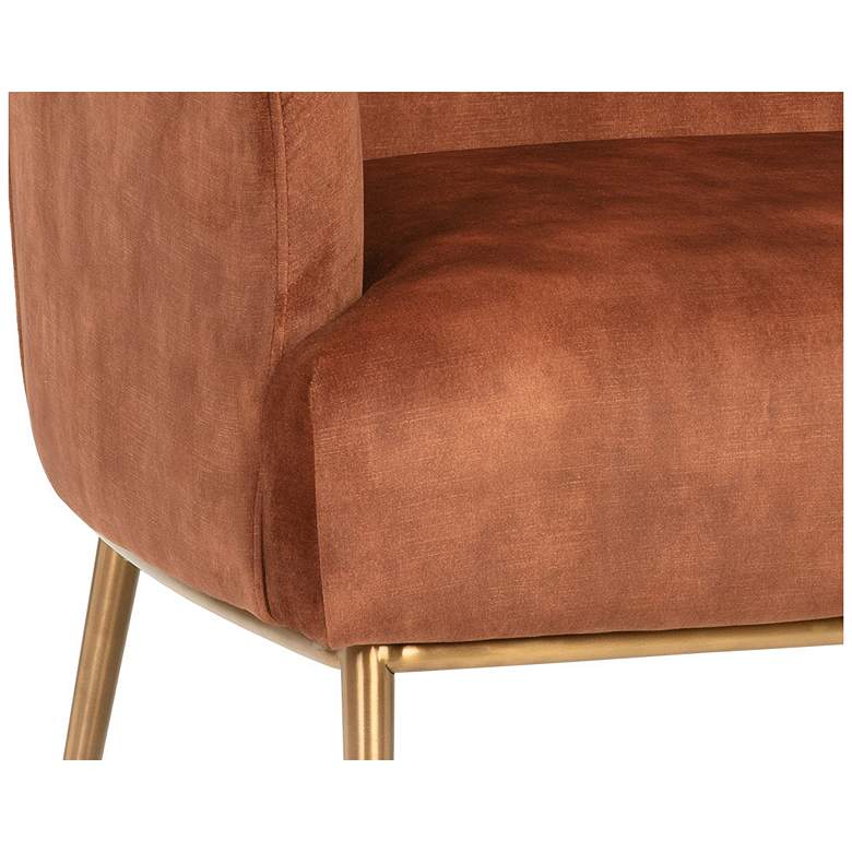 Image 5 Sunpan Cameron Lounge Chair Nono Rust more views