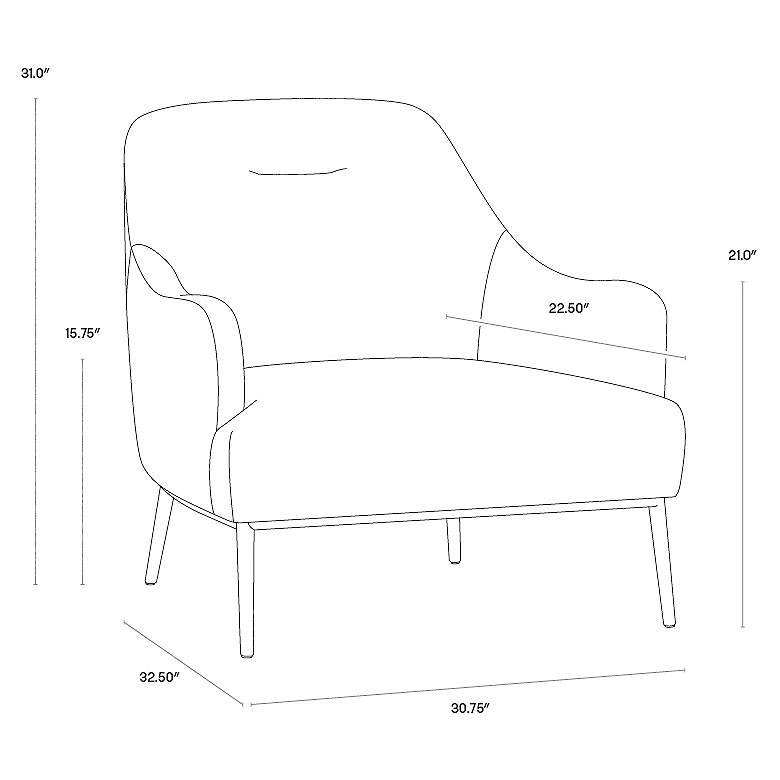 Image 6 Sunpan Cameron Lounge Chair Nono Shitake more views