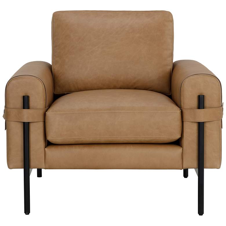 Image 2 Sunpan Camus Armchair Ludlow Sesame Leather more views