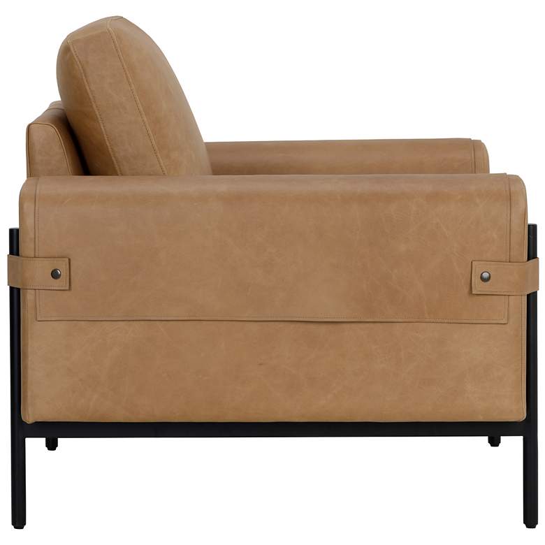 Image 3 Sunpan Camus Armchair Ludlow Sesame Leather more views