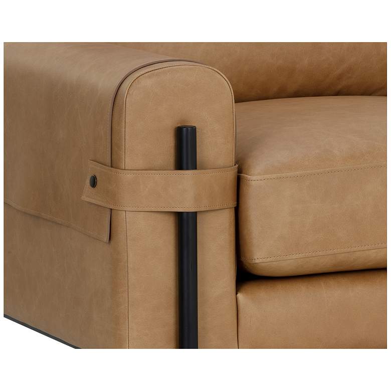 Image 5 Sunpan Camus Armchair Ludlow Sesame Leather more views