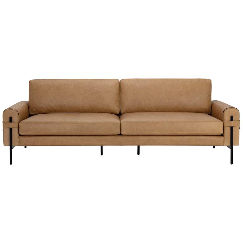 Image 2 Sunpan Camus Sofa Ludlow Sesame Leather more views
