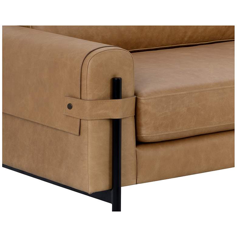 Image 4 Sunpan Camus Sofa Ludlow Sesame Leather more views