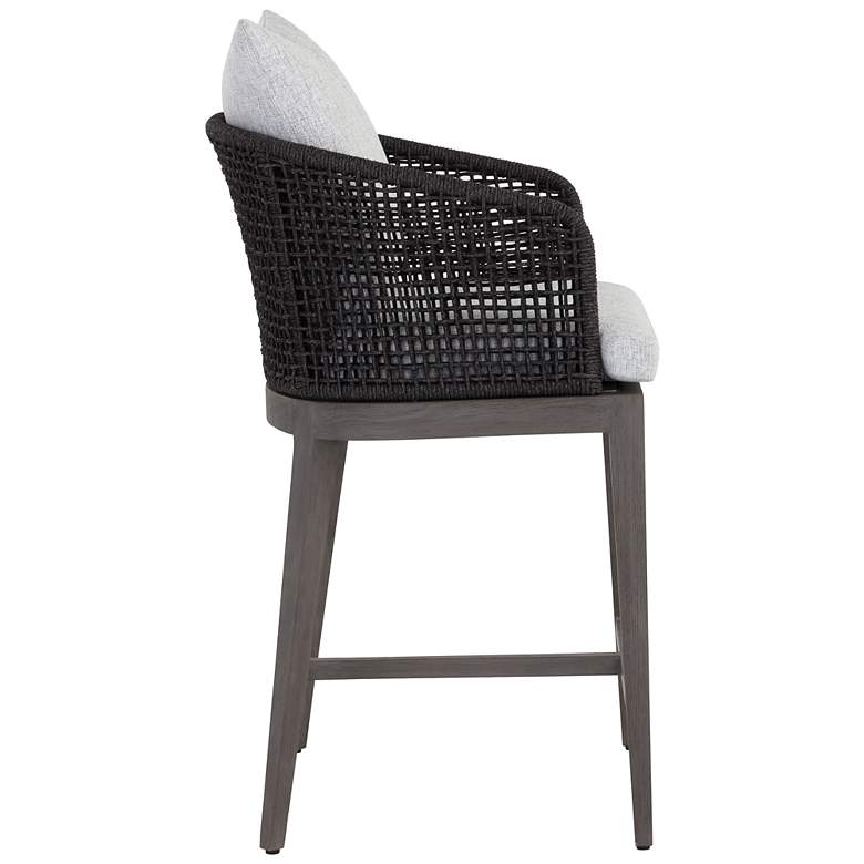 Image 2 Sunpan Capri Counter Stool Smoke Gray Copacabana Marble more views