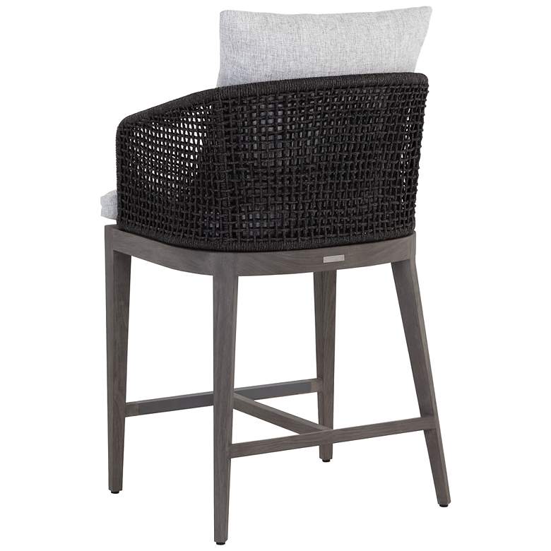 Image 3 Sunpan Capri Counter Stool Smoke Gray Copacabana Marble more views