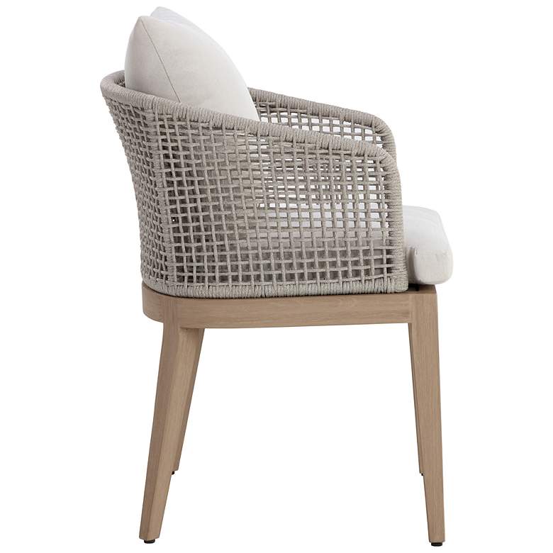 Image 3 Sunpan Capri Dining Armchair Drift Brown Palazzo Cream more views