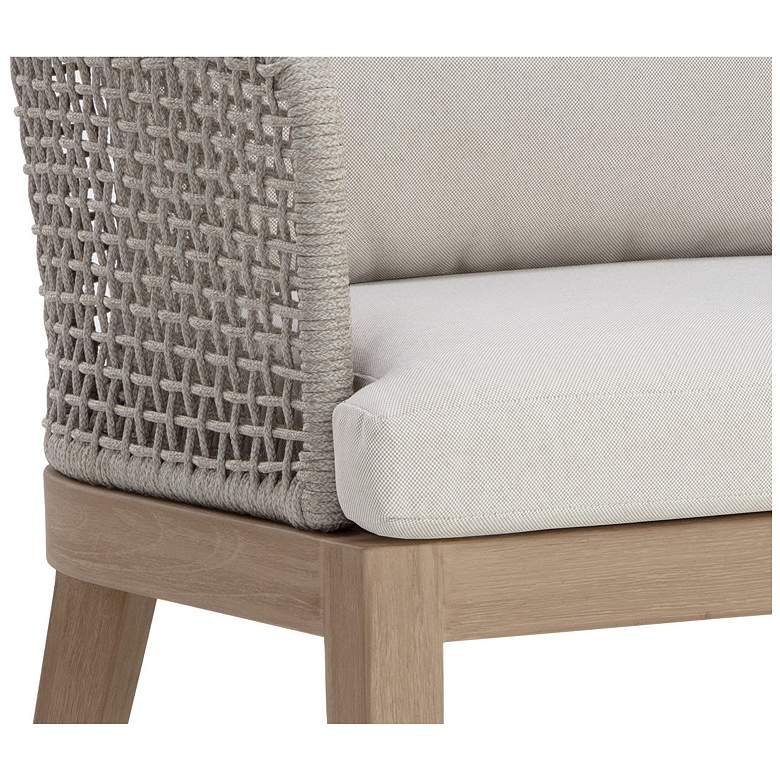 Image 5 Sunpan Capri Dining Armchair Drift Brown Palazzo Cream more views