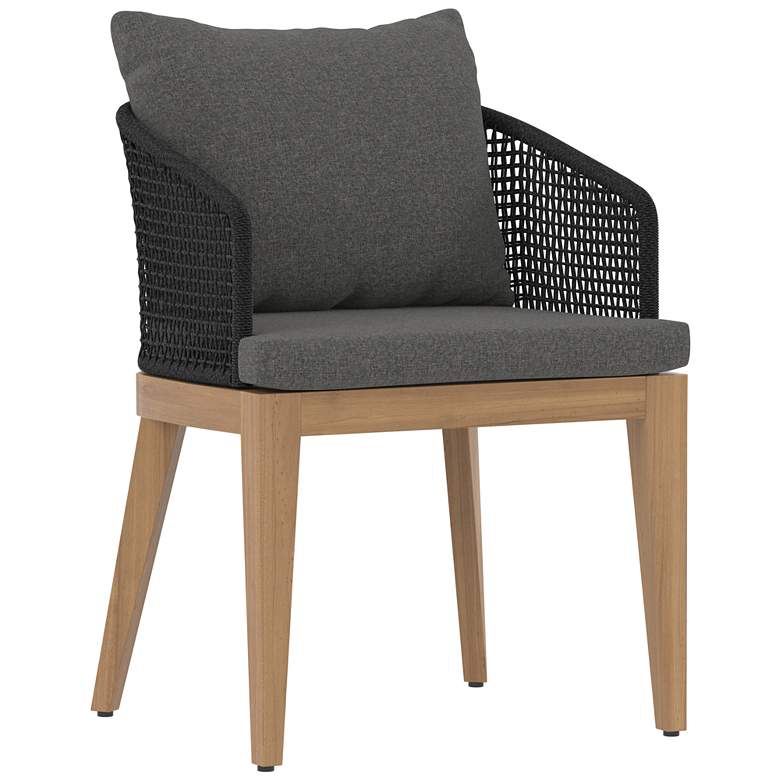 Image 1 Sunpan Capri Dining Armchair Natural Gracebay Gray