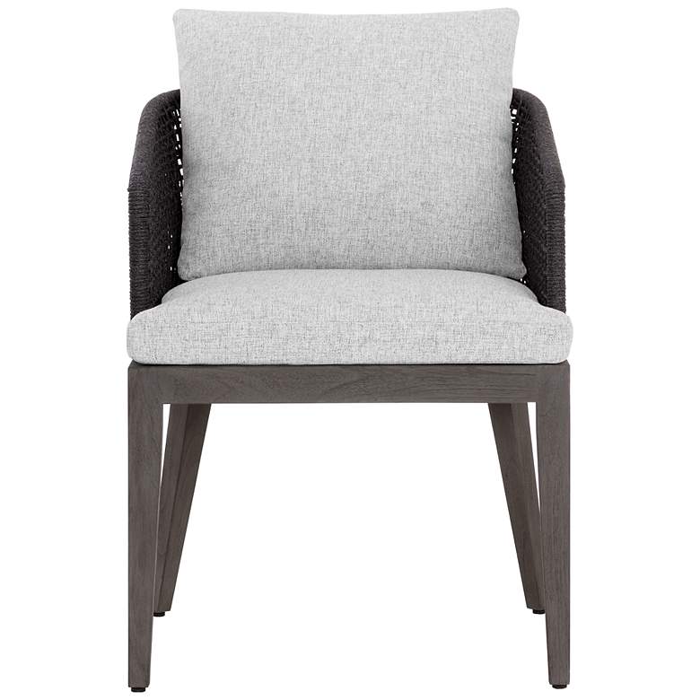 Image 2 Sunpan Capri Dining Armchair Smoke Gray Copacabana Marble more views