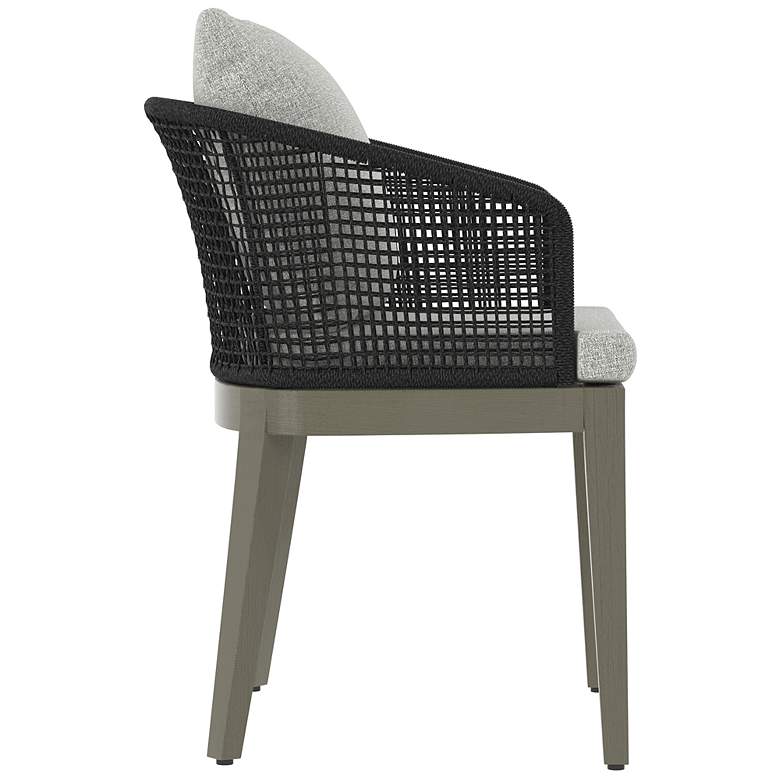Image 3 Sunpan Capri Dining Armchair Smoke Gray Copacabana Marble more views