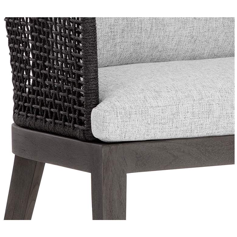 Image 5 Sunpan Capri Dining Armchair Smoke Gray Copacabana Marble more views