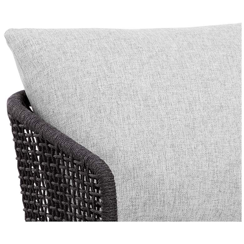 Image 6 Sunpan Capri Dining Armchair Smoke Gray Copacabana Marble more views