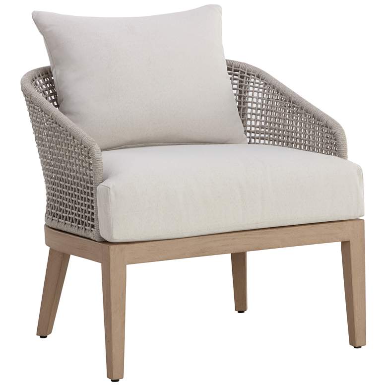 Image 1 Sunpan Capri Lounge Chair Drift Brown Palazzo Cream