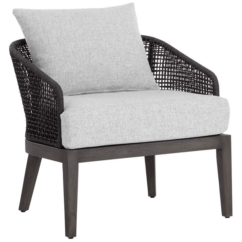 Image 1 Sunpan Capri Lounge Chair Smoke Gray Copacabana Marble