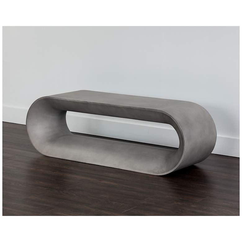 Image 3 Sunpan Capsule Bench Gray more views