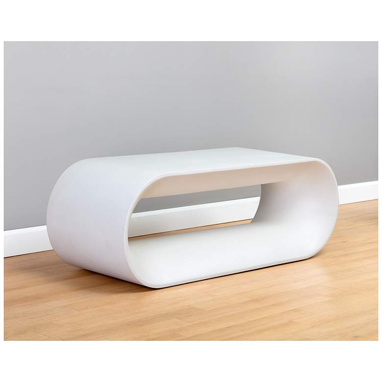 Image 3 Sunpan Capsule Bench White more views