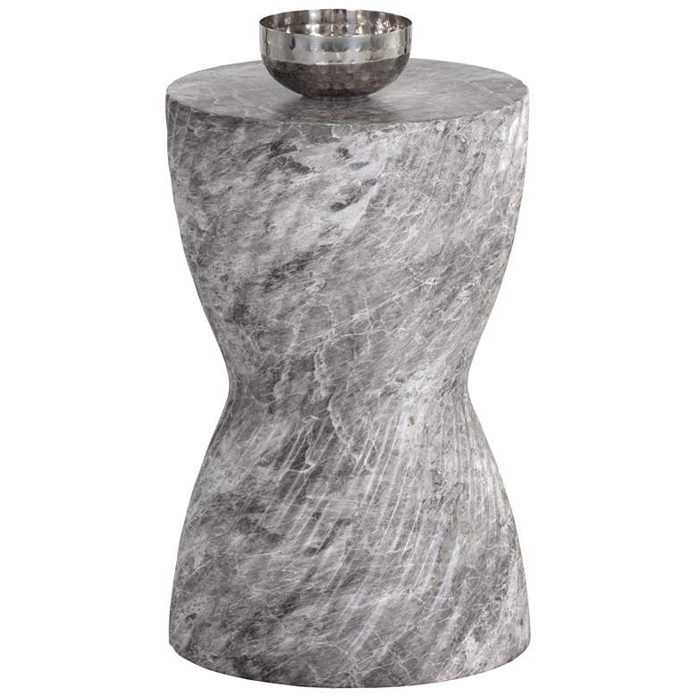 Image 1 Sunpan Cara End Table Marble Look Gray