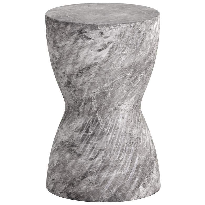 Image 2 Sunpan Cara End Table Marble Look Gray more views