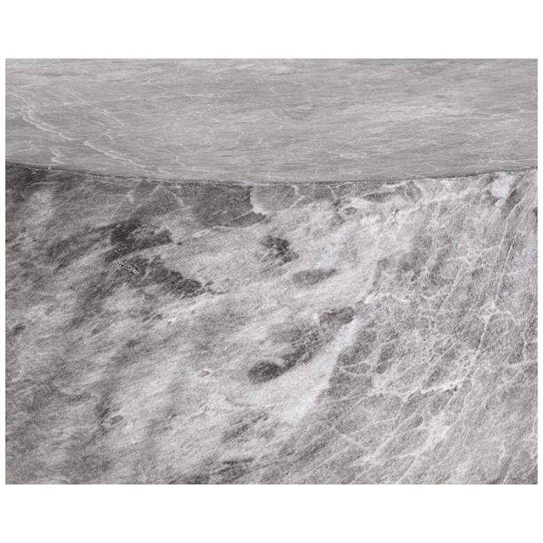 Image 5 Sunpan Cara End Table Marble Look Gray more views