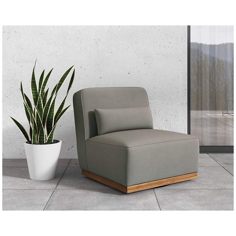 Image 6 Sunpan Carbonia Swivel Lounge Chair Palazzo Taupe more views