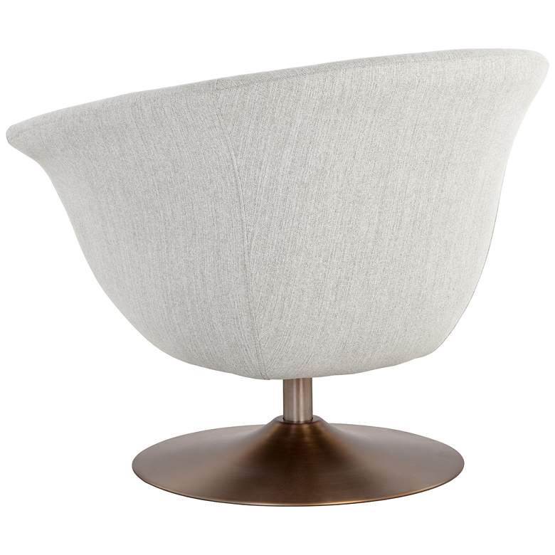 Image 5 Sunpan Carine Swivel Lounge Chair Mina Taupe more views