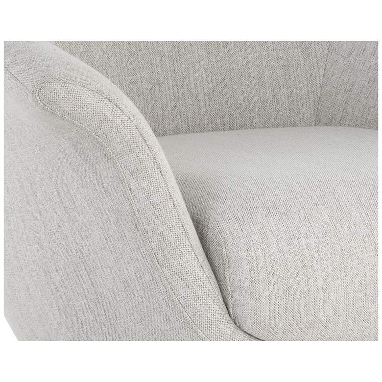 Image 6 Sunpan Carine Swivel Lounge Chair Mina Taupe more views