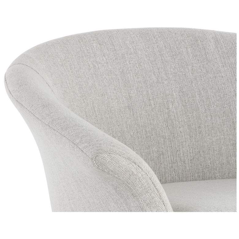 Image 7 Sunpan Carine Swivel Lounge Chair Mina Taupe more views