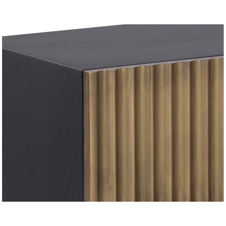 Image 5 Sunpan Carlin Nightstand Black and Antique Brass more views