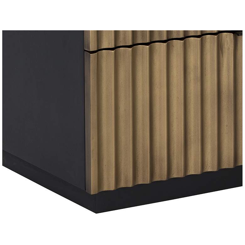 Image 6 Sunpan Carlin Nightstand Black and Antique Brass more views