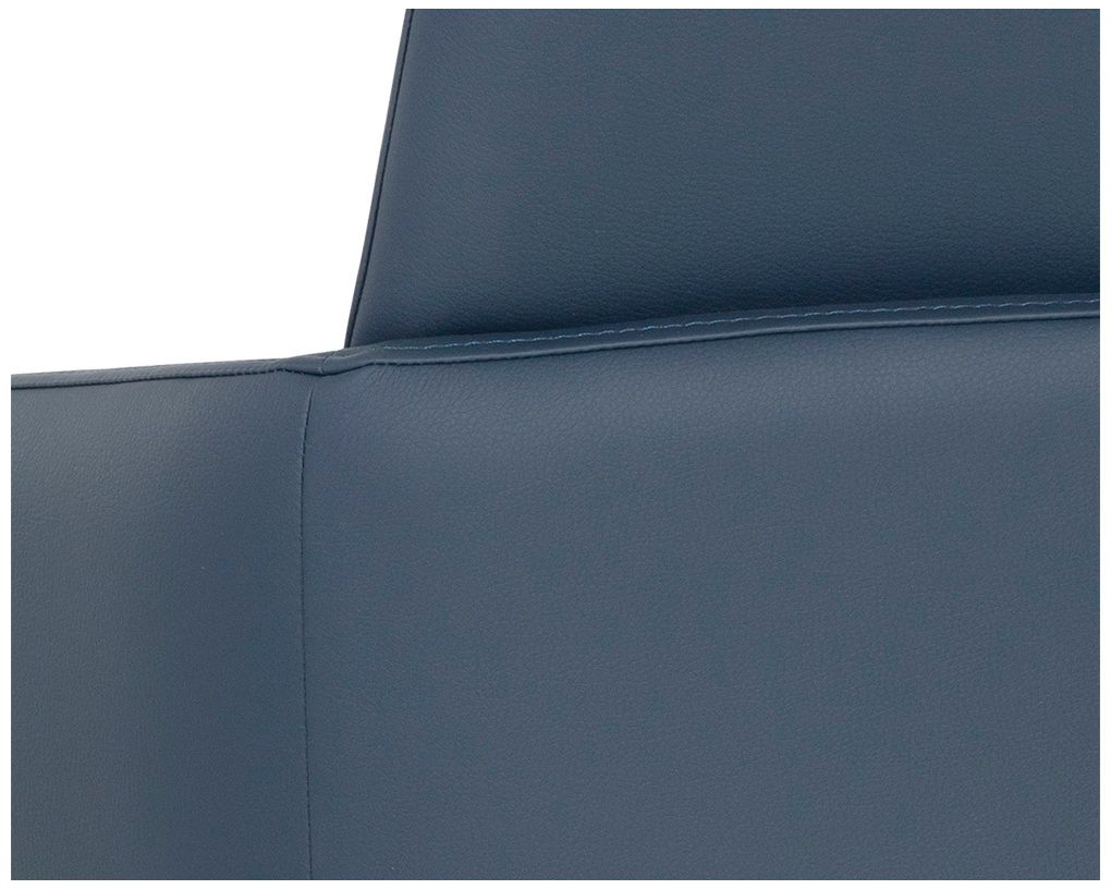 Sunpan Carlo Dining Armchair Black Dillon Thunder