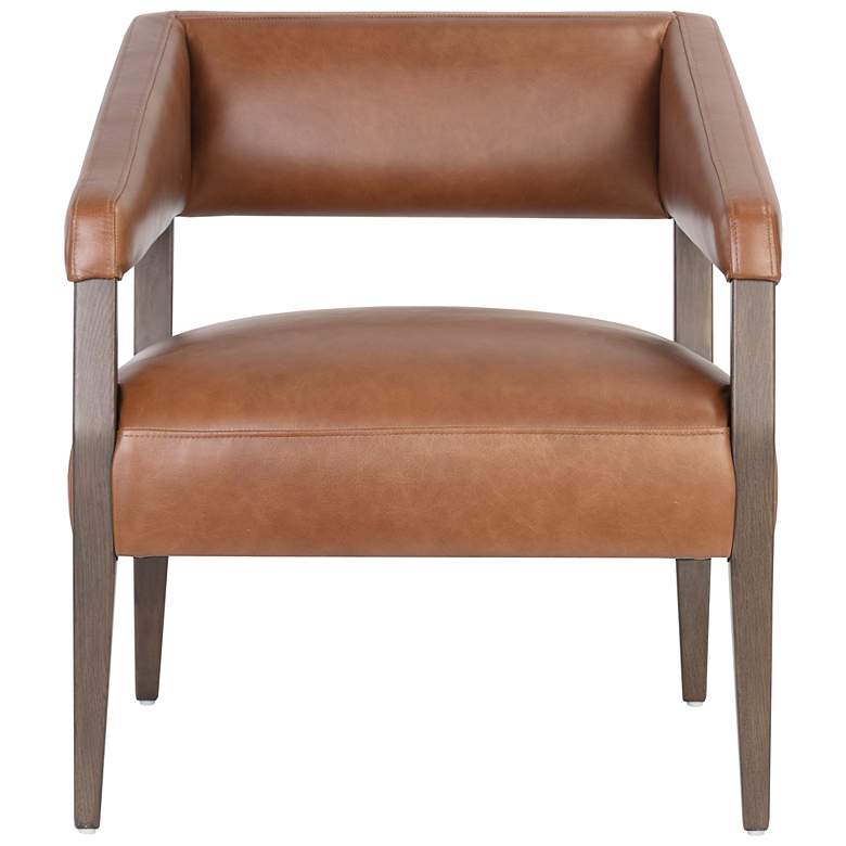 Image 3 Sunpan Carlyle Lounge Chair Shalimar Tobacco Leather more views