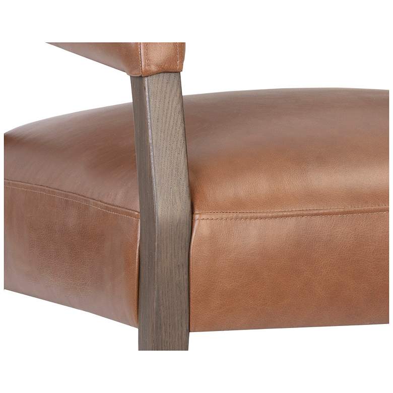 Image 6 Sunpan Carlyle Lounge Chair Shalimar Tobacco Leather more views