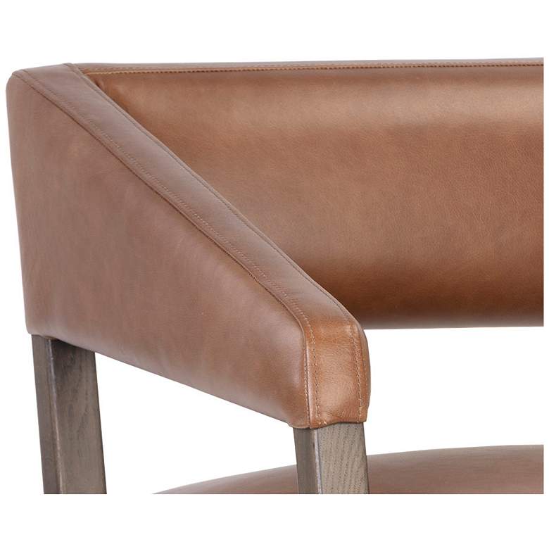 Image 7 Sunpan Carlyle Lounge Chair Shalimar Tobacco Leather more views