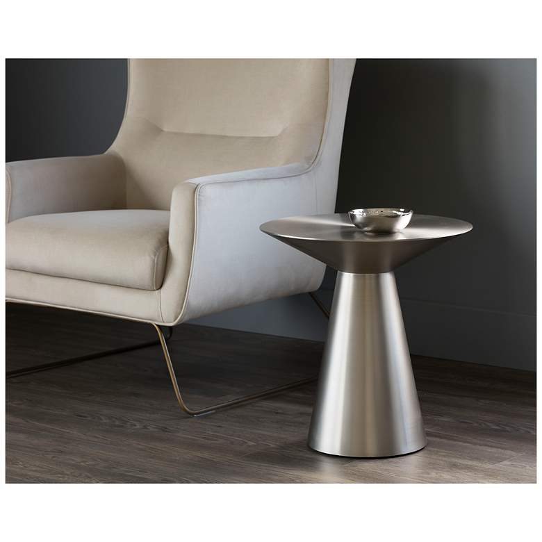 Image 4 Sunpan Carmel End Table Stainless Steel more views