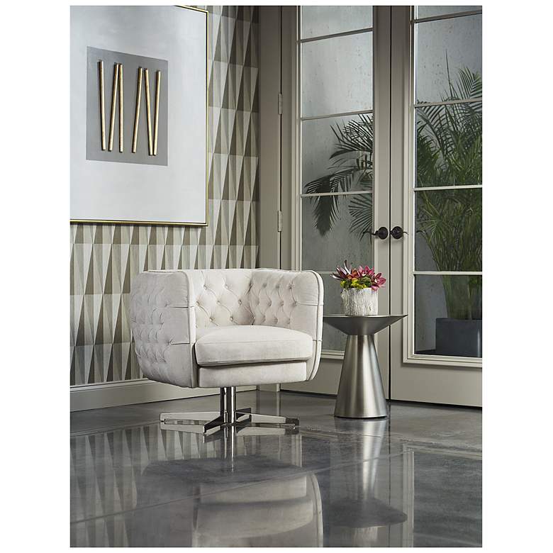 Image 6 Sunpan Carmel End Table Stainless Steel more views