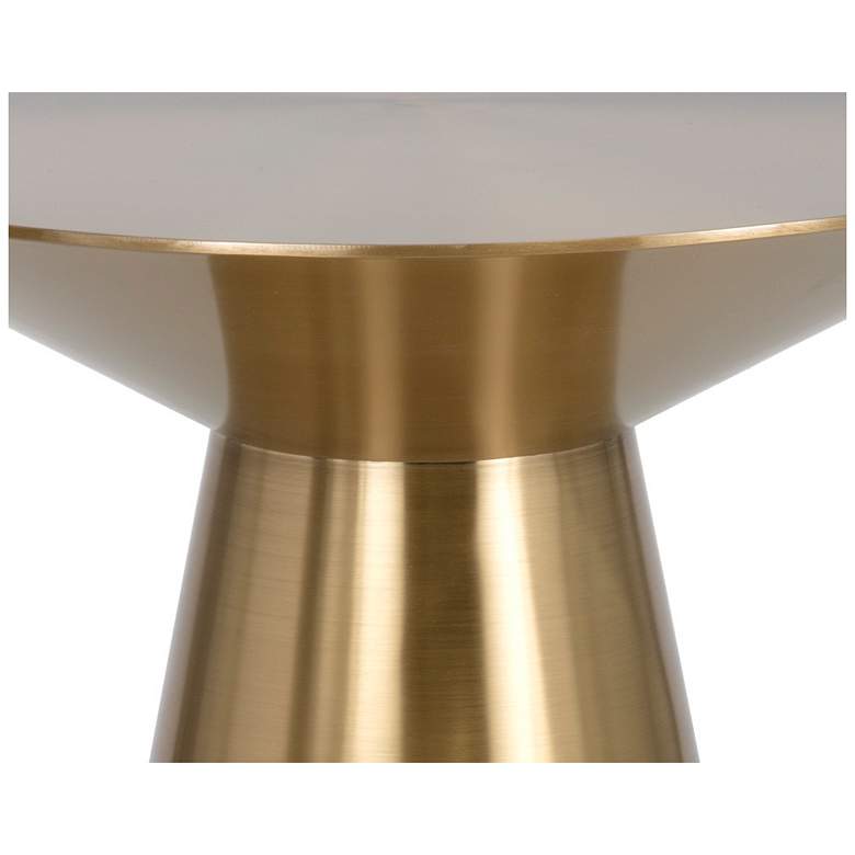 Image 3 Sunpan Carmel End Table Yellow Gold more views