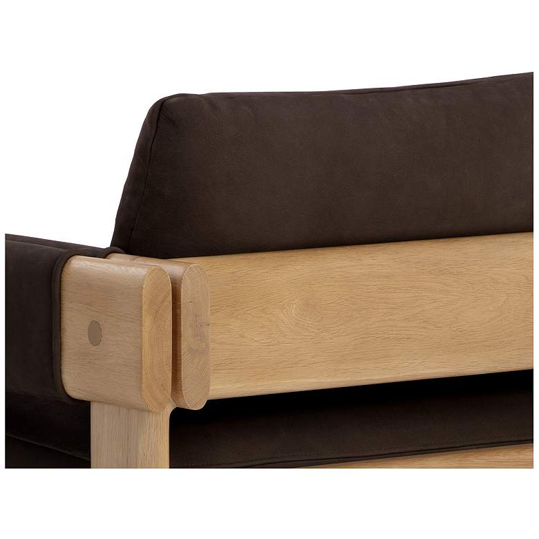 Image 7 Sunpan Carmichael Lounge Chair Nubuck Cocoa Leather more views