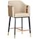 Sunpan Carter Counter Stool Napa Beige and Napa Tan