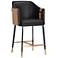 Sunpan Carter Counter Stool Napa Black and Napa Cognac
