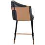 2_Sunpan Carter Counter Stool Napa Black and Napa Cognac more views