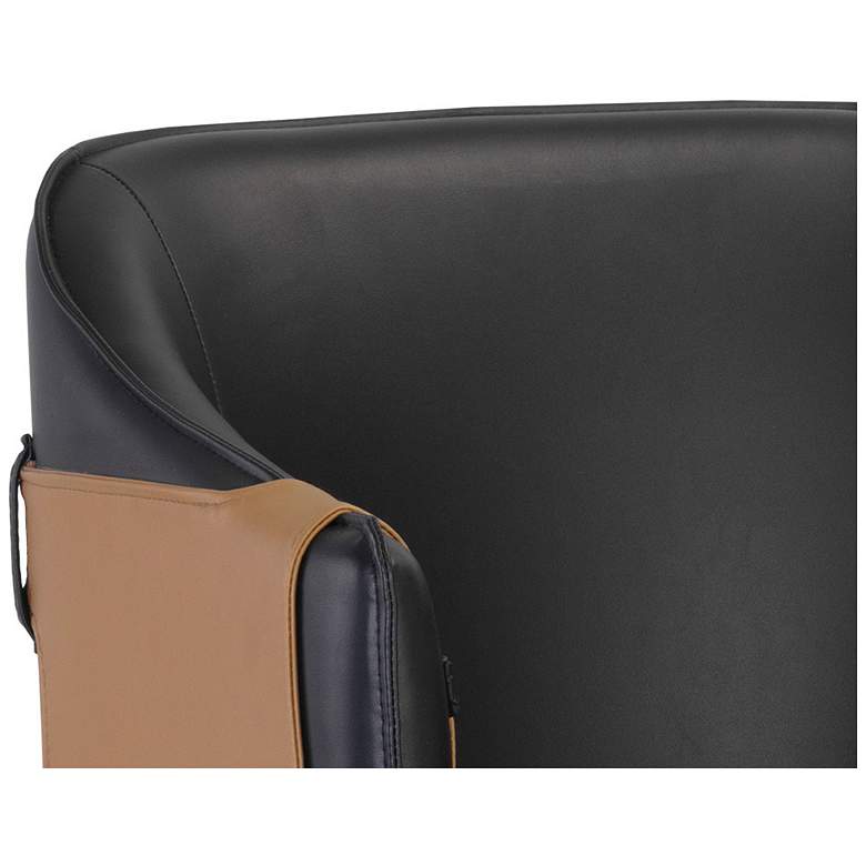 Image 4 Sunpan Carter Counter Stool Napa Black and Napa Cognac more views