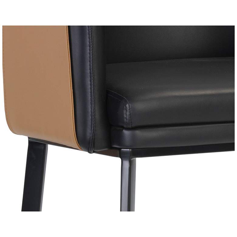 Image 6 Sunpan Carter Counter Stool Napa Black and Napa Cognac more views