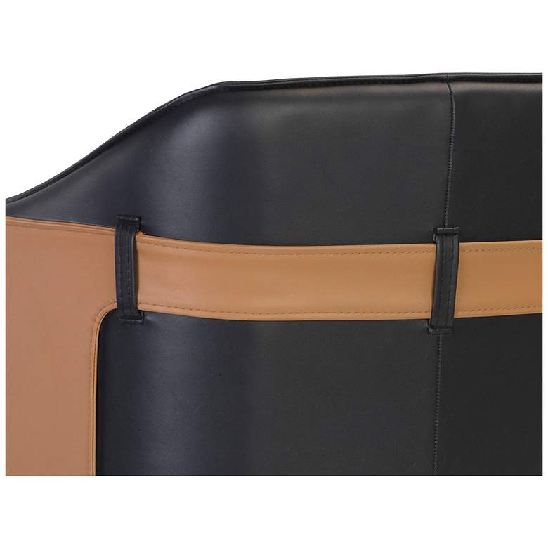 Image 7 Sunpan Carter Counter Stool Napa Black and Napa Cognac more views