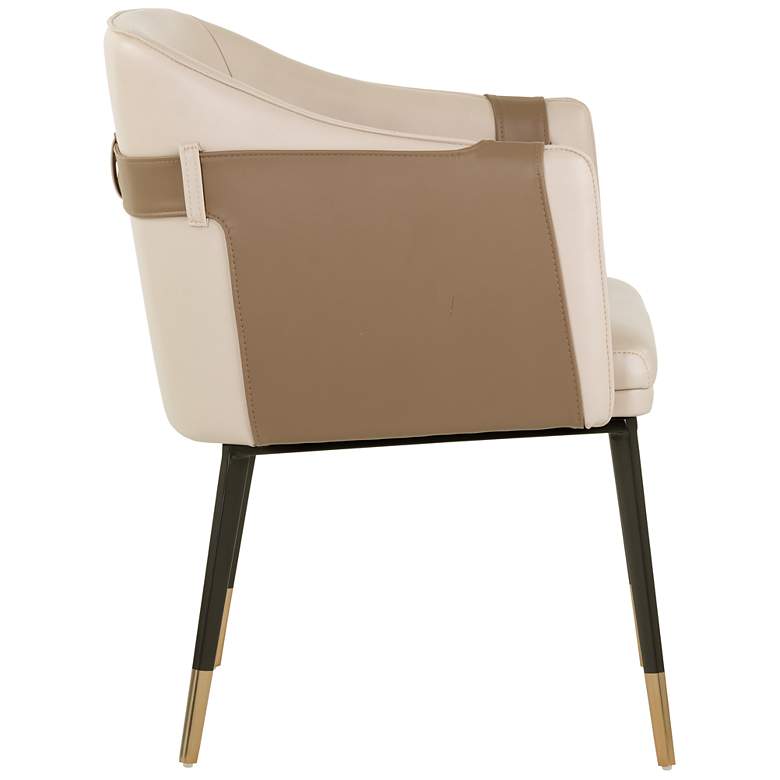 Image 3 Sunpan Carter Dining Armchair Napa Beige and Napa Tan more views
