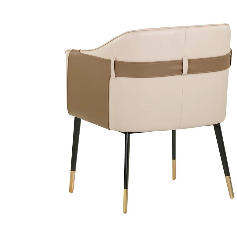 Image 4 Sunpan Carter Dining Armchair Napa Beige and Napa Tan more views