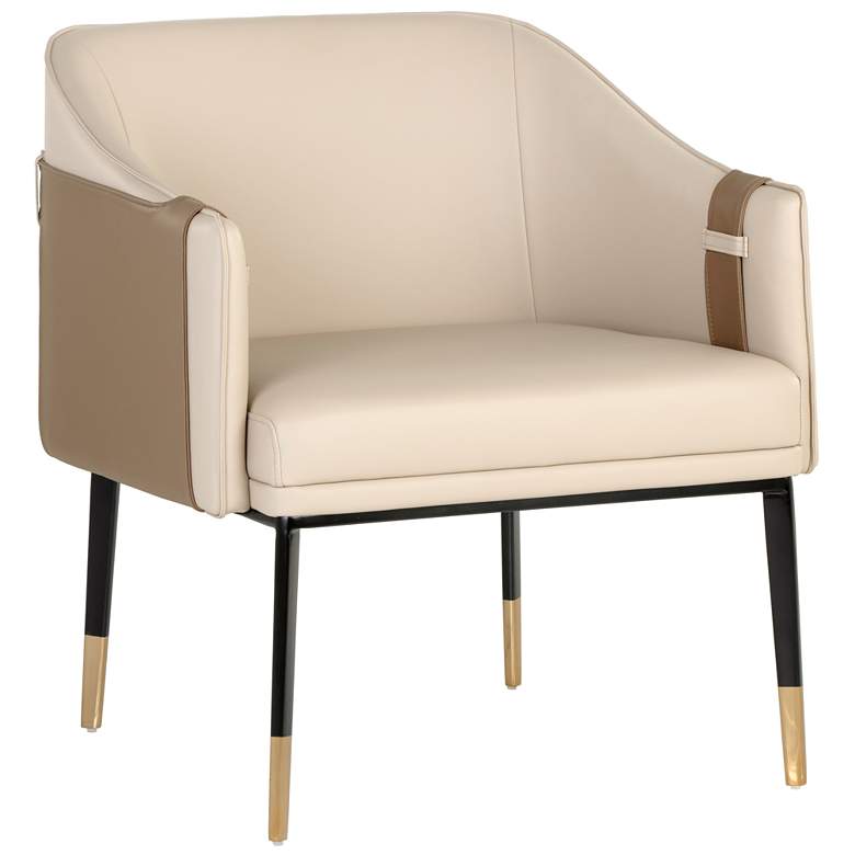 Image 2 Sunpan Carter Lounge Chair Napa Beige and Napa Tan