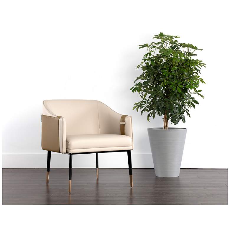 Image 1 Sunpan Carter Lounge Chair Napa Beige and Napa Tan