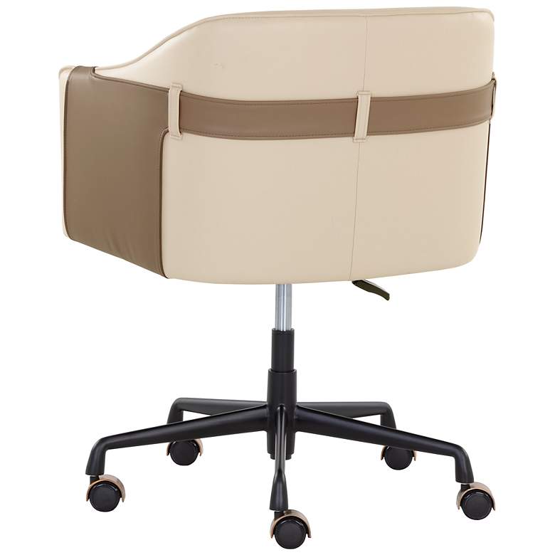 Image 4 Sunpan Carter Office Chair Napa Beige and Napa Tan more views