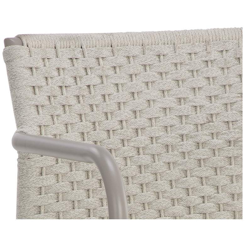 Image 6 Sunpan Casella Stackable Dining Armchair Greige Cream Set of 2 more views